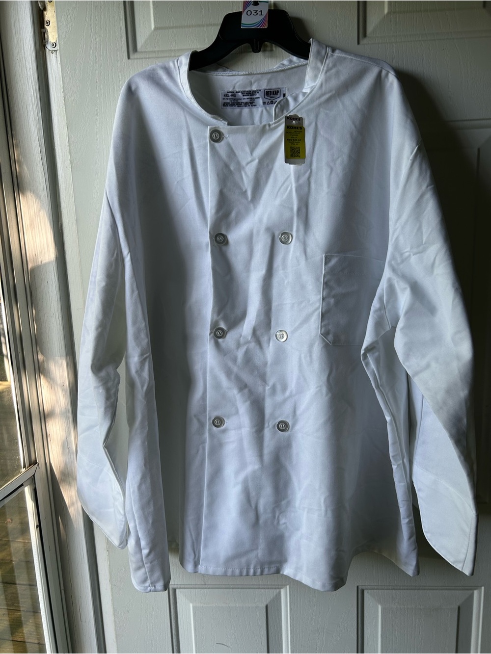 Chef Coat Jacket - White Double-Breasted Culinary Jacket
